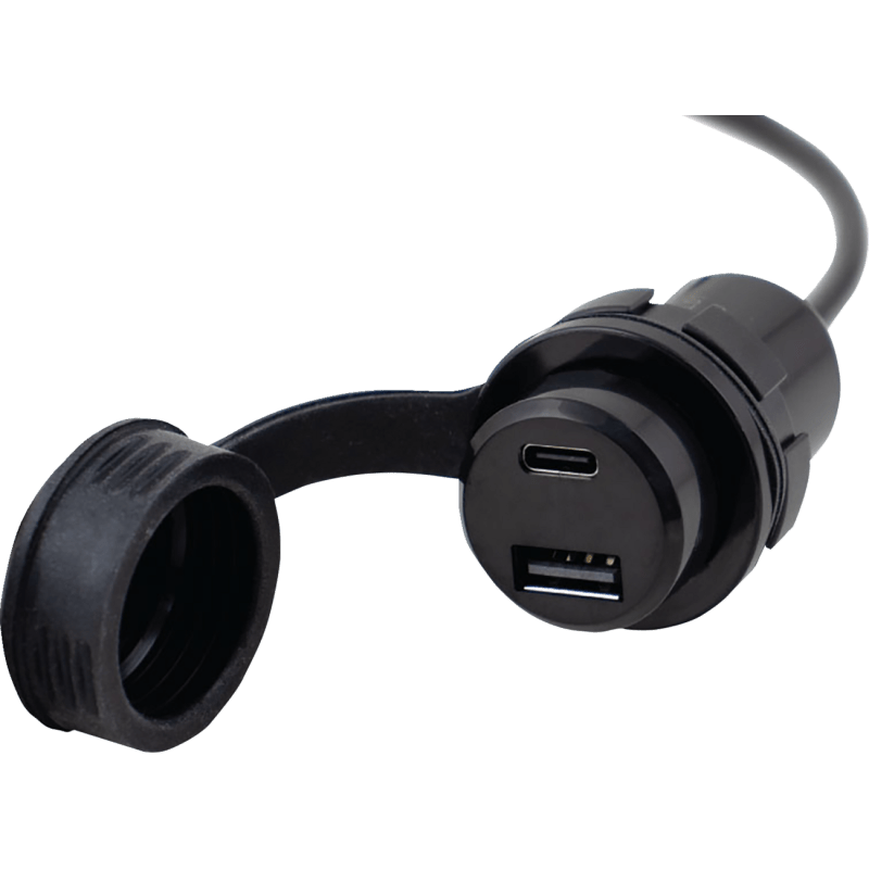 KOSO NORTH AMERICA DUAL PORT USB CHARGER TYPE A + C - DRIVEN Canada's Powersports KW015010KW015010