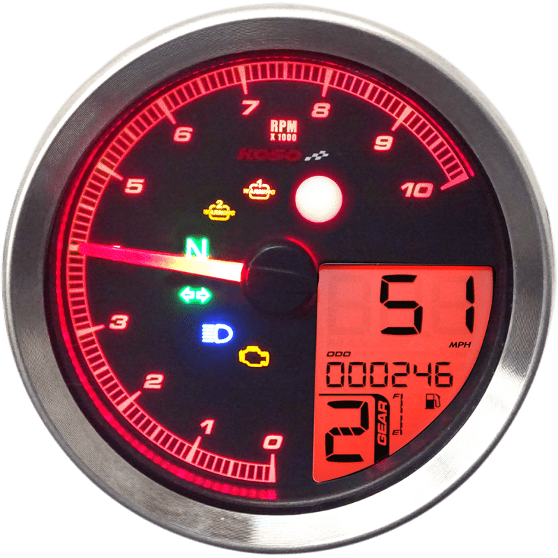 KOSO NORTH AMERICA HD - 04 MULTIFUNCTION METER FOR HARLEY - DAVIDSON - DRIVEN Canada's Powersports BA051211BA051211