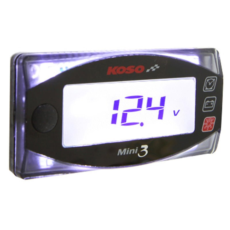 KOSO NORTH AMERICA MINI 3 CLOCK AND VOLTMETERS (BA003160) - DRIVEN Canada's Powersports BA003160BA003160