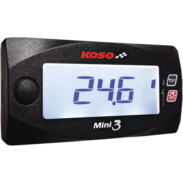 KOSO NORTH AMERICA MINI 3 OIL PRESSURE METER (BA003200) - DRIVEN Canada's Powersports BA003200BA003200