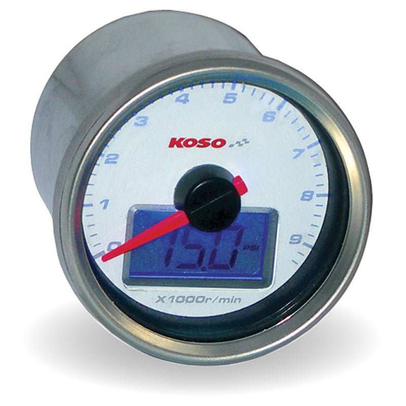 KOSO NORTH AMERICA TACHOMETER WITH OIL PRESSURE FOR HARLEY - DAVIDSON (BB551B20) - DRIVEN Canada's Powersports BB551B20BB551B20