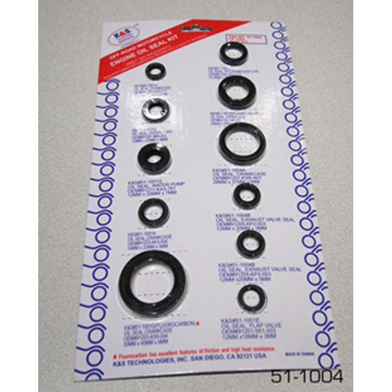 K&S TECHNOLOGIES ENGINE OIL SEALS KIT (51 - 1004) - DRIVEN Canada's Powersports 68896599371351 - 1004