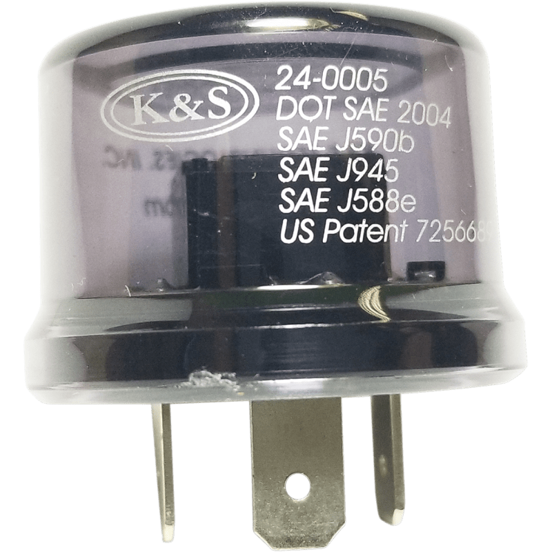 K&S TECHNOLOGIES FLASHER RELAY DOT (IC TYPE) (24 - 0005) - DRIVEN Canada's Powersports 68896599275424 - 0005