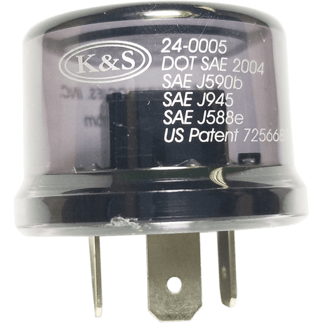 K&S TECHNOLOGIES FLASHER RELAY DOT (IC TYPE) (24 - 0005) - DRIVEN Canada's Powersports 68896599275424 - 0005