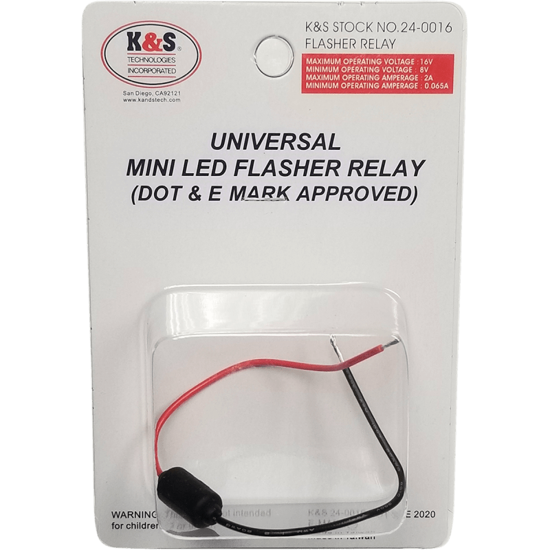 K&S TECHNOLOGIES UNIVERSAL LED FLSHR RELAY (24 - 0016) - DRIVEN Canada's Powersports 68896600879924 - 0016