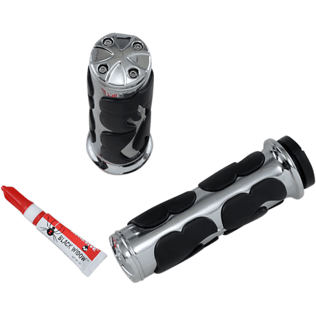 KURYAKYN 08 - 19 FLHT ISO FLAME GRIPS WO/THR BOSS PN 6269 - DRIVEN Canada's Powersports 191209009205496844