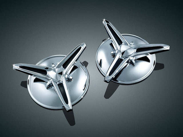 KURYAKYN 09 - 16 HD FLHTCUTG KNOCK OFF CENTER CAPS PN 1243 - DRIVEN Canada's Powersports 1243419616