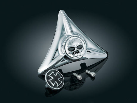 KURYAKYN 3HOLE LIC PLATE COVER W/EMBLEMS (EA) PN 3158 (496826) - DRIVEN Canada's Powersports 191209008925496826