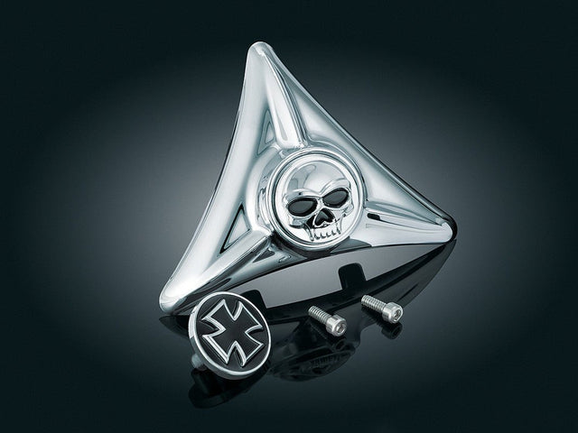 KURYAKYN 3HOLE LIC PLATE COVER W/EMBLEMS (EA) PN 3158 (496826) - DRIVEN Canada's Powersports 191209008925496826