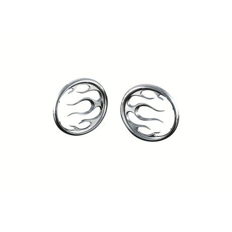 KURYAKYN 99 - 13 FLHT FLAME SPEAKER GRILLES PN 3788 - DRIVEN Canada's Powersports 191209010478494117