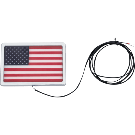 KURYAKYN FREEDOM FLAG L.E.D. LIGHT KIT, 4" X 6", CHROME PN 2891 (430017) - DRIVEN Canada's Powersports 191209043346430017