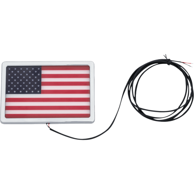KURYAKYN FREEDOM FLAG L.E.D. LIGHT KIT, 4" X 6", CHROME PN 2891 (430017) - DRIVEN Canada's Powersports 191209043346430017