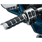 KURYAKYN HEATED ISO - GRIPS FOR DUAL CABLE THROTTLE, CHROME PN 6470 (424867) - DRIVEN Canada's Powersports 191209041960424867