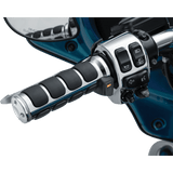 KURYAKYN HEATED ISO - GRIPS FOR DUAL CABLE THROTTLE, CHROME PN 6470 (424867) - DRIVEN Canada's Powersports 191209041960424867