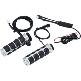 KURYAKYN HEATED ISO - GRIPS FOR ELECTRONIC THROTTLE, CHROME PN 6471 (424868) - DRIVEN Canada's Powersports 191209041977424868