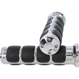 KURYAKYN ISO GRIPS W/CHROME TRIM RINGS 7/8" BAR PN 6180 (497163) - DRIVEN Canada's Powersports 191209004026497163