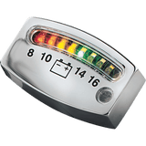 KURYAKYN LED BATTERY GAUGE CHROME (EA) PN 4219 (497898) - DRIVEN Canada's Powersports 191209001896497898