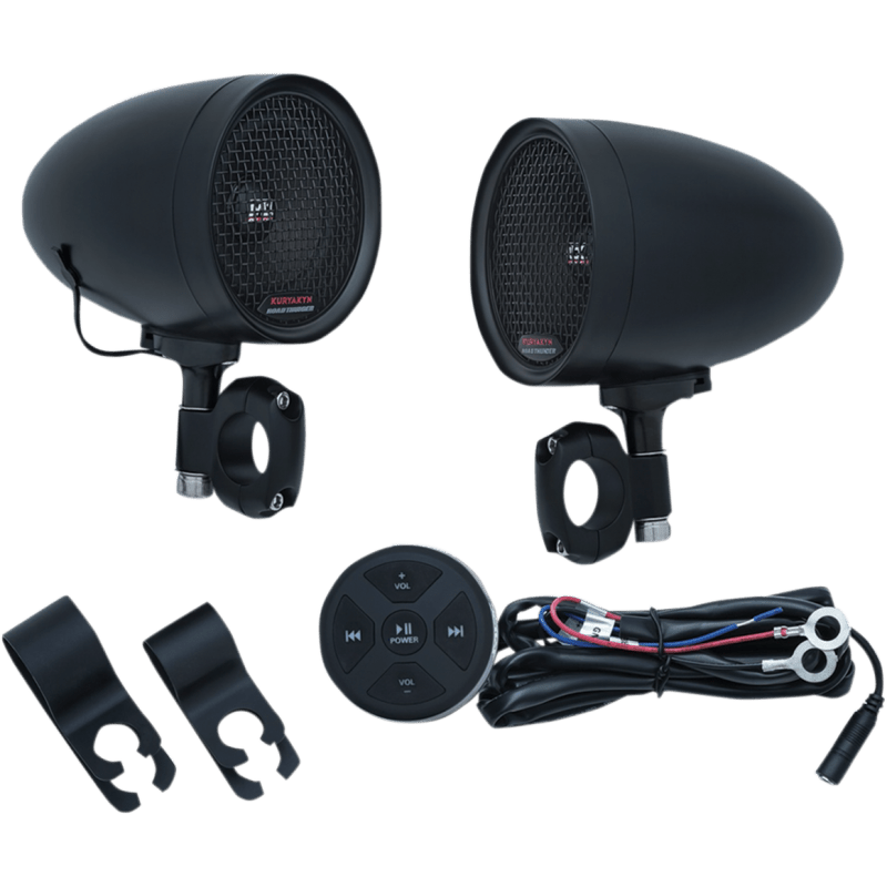 KURYAKYN RTHUNDER SPEAKER PODS, BAC,ST BLK 7/8" 1" BAR PN 2713 - DRIVEN Canada's Powersports 191209025397418480