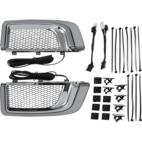 KURYAKYN TRACER L.E.D. FAIRING LOWER GRILLS, CHROME PN 5063 (485190) - DRIVEN Canada's Powersports 191209037284485190