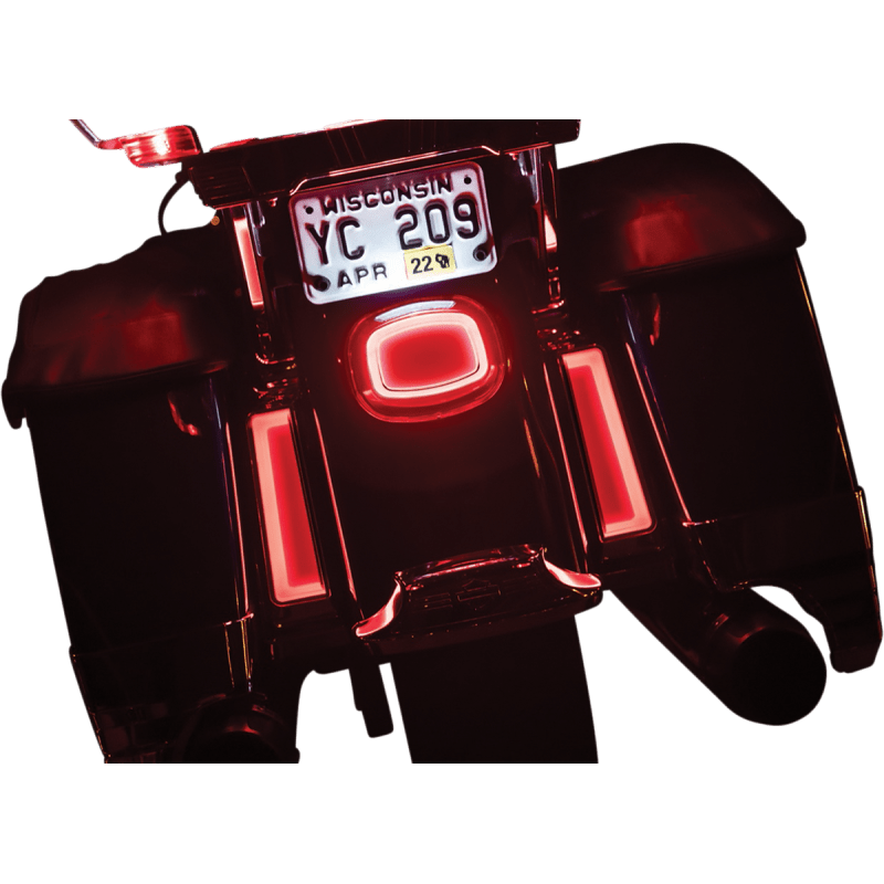 KURYAKYN TRACER L.E.D. INSERTS FOR SADDLEBAG SUPPORTS, CHROME PN 2900 (471384) - DRIVEN Canada's Powersports 191209039059471384