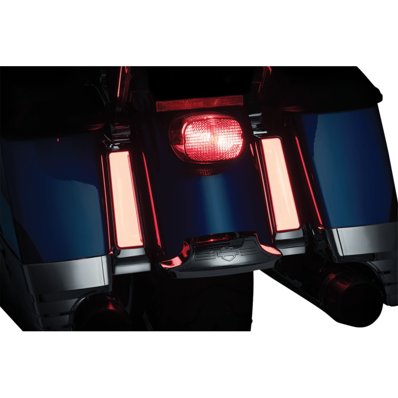 KURYAKYN TRACER L.E.D. INSERTS FOR SADDLEBAG SUPPORTS, CHROME PN 2900 (471384) - DRIVEN Canada's Powersports 191209039059471384