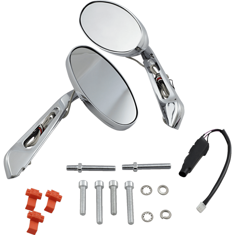 KURYAKYN TURN SIGNAL MIRRORS (PR) W/FLAT GLASS PN 1431 (497892) - DRIVEN Canada's Powersports 191209000158497892