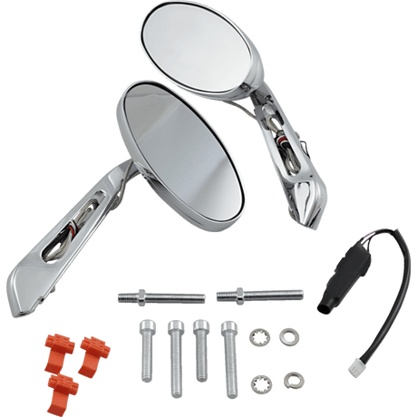 KURYAKYN TURN SIGNAL MIRRORS (PR) W/FLAT GLASS PN 1431 (497892) - DRIVEN Canada's Powersports 191209000158497892