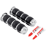 KURYAKYN UNVERSAL 1" ISO GRIPS CHROME (PR) PN 6240 (497167) - DRIVEN Canada's Powersports 191209003685497167