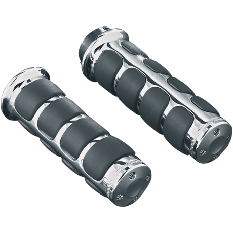 KURYAKYN VALKYRIE CHROME ISO GRIPS PN 6190 (497164) - DRIVEN Canada's Powersports 191209003715497164