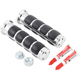 KURYAKYN VALKYRIE CHROME ISO GRIPS PN 6190 (497164) - DRIVEN Canada's Powersports 191209003715497164