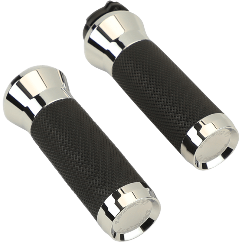 LA CHOPPERS GRIPS TBW CHROME (LA - 7492 - 00) - DRIVEN Canada's Powersports LA - 7492 - 00