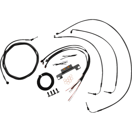 LA CHOPPERS MINI HANDLEBAR CABLE KIT WITH WIRING MIDNIGHT (LA - 8058KT2 - 08M) - DRIVEN Canada's Powersports LA - 8058KT2 - 08M