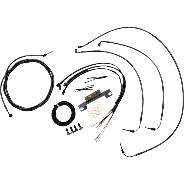LA CHOPPERS MINI HANDLEBAR CABLE KIT WITH WIRING MIDNIGHT (LA - 8058KT2 - 08M) - DRIVEN Canada's Powersports LA - 8058KT2 - 08M