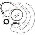 LA CHOPPERS MINI HANDLEBAR CABLE KIT WITH WIRING STAINLESS (LA - 8058KT2 - 08) - DRIVEN Canada's Powersports LA - 8058KT2 - 08