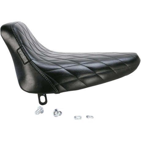 LE PERA BARE BONES SOLO SEAT - DIAMOND STITCH - BLACK - SOFTAIL 84 - 99 (LN - 007DM) - DRIVEN Canada's Powersports LN - 007DM