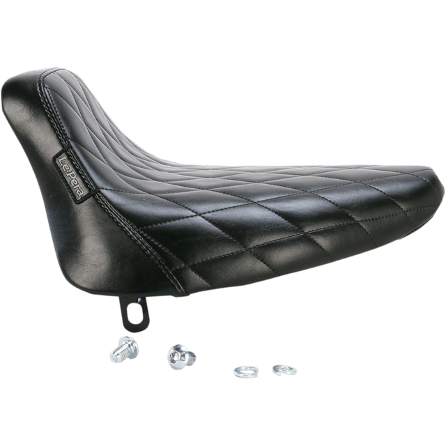 LE PERA BARE BONES SOLO SEAT - DIAMOND STITCH - BLACK - SOFTAIL 84 - 99 (LN - 007DM) - DRIVEN Canada's Powersports LN - 007DM