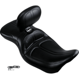 LE PERA SEAT MAVERICK W/BACKREST STITCHED 08+ FLH (LK - 957BR) - DRIVEN Canada's Powersports LK - 957BR