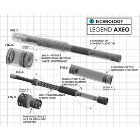 LEGENDS 18 - 19 FXFB FORK SPR/CART 43 MM INVERTED (0414 - 0549) - DRIVEN Canada's Powersports 0414 - 0549