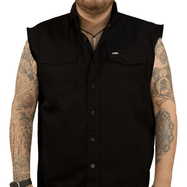 LETHAL THREAT FREEDOM AIN'T FREE PRNT SLEEVELSS BUTTDWN SHRT - DRIVEN Canada's Powersports CO60195M