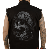LETHAL THREAT FTW SKULL PRNT SLEEVELSS BUTTDWN SHRT LGE - DRIVEN Canada's Powersports CO60193L