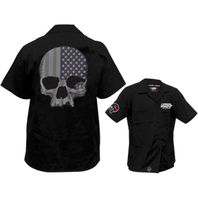 LETHAL THREAT SHIRT USA SKULL - DRIVEN Canada's Powersports FE50169M