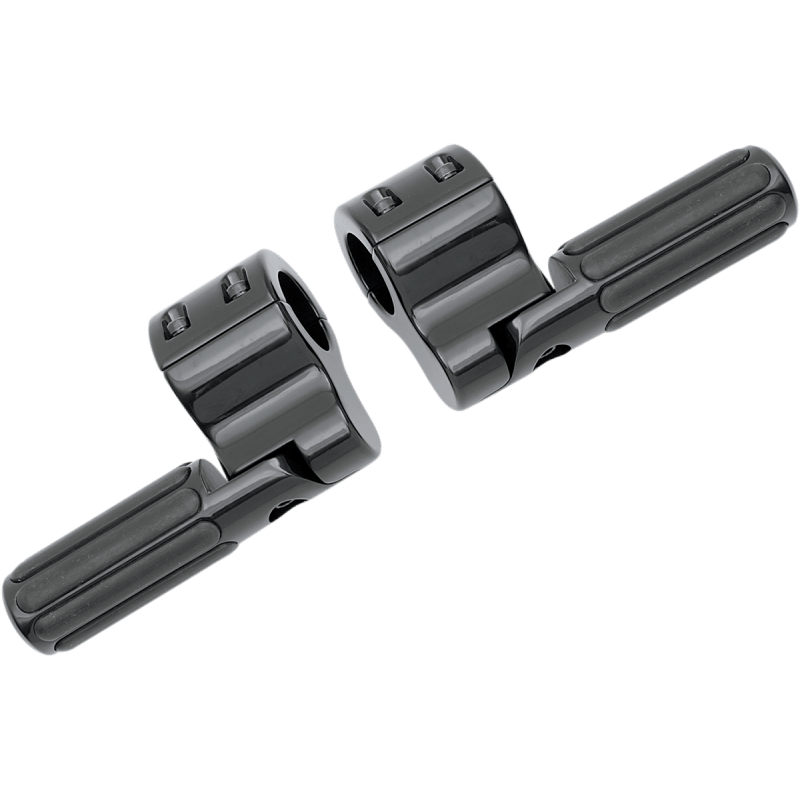 LINDBY BLK CLAMP/O PEGS W/RUBBER 1 1/4 HWY BARS (BL820) - DRIVEN Canada's Powersports BL820