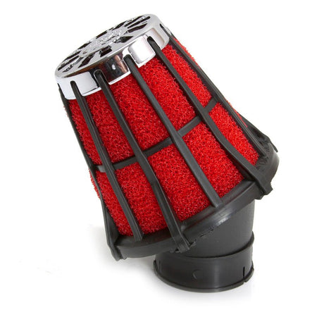 MALOSSI RED FILTER 5E 30° 38MM (BLACK/RED) - DRIVEN Canada's Powersports 444047593404 7593S5