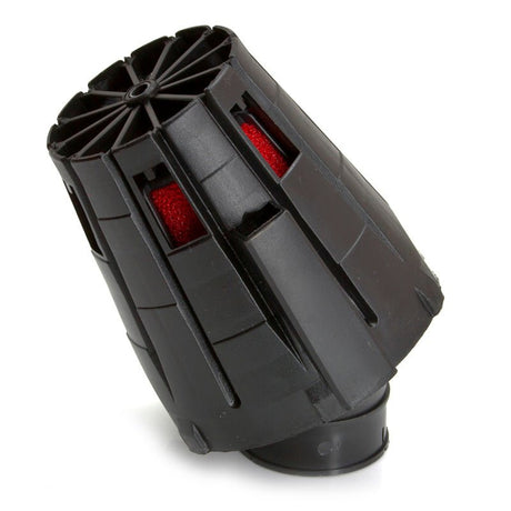 MALOSSI RED FILTER 5E 30° 38MM (BLACK/RED) - DRIVEN Canada's Powersports 444047593104 7593SC