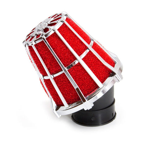 MALOSSI RED FILTER 5E 30° 38MM (CHROME RED) (04 7593.K0) - DRIVEN Canada's Powersports 04 7593.k004 7593.K0