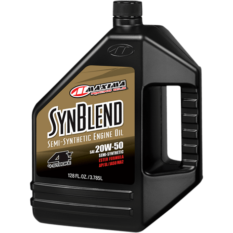 MAXIMA RACING OILS MAXUM4 SYNTHETIC BLEND 20W50 128OZ/3.8L (359128B - EA) - DRIVEN Canada's Powersports 851211004932359128B - EA