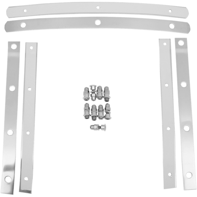MEMPHIS SHADES SLIMS WINDSHIELD STRAPS POLISHED STEEL - Driven Powersports Inc.MEM0914
