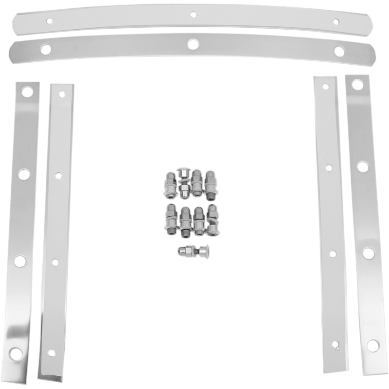 MEMPHIS SHADES SLIMS WINDSHIELD STRAPS POLISHED STEEL - Driven Powersports Inc.MEM0914