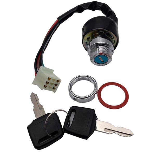 MOGO/OUTSIDE DISTRIBUTING KEY SWITCH 6 - WIRE AND MALE PLUG (07 - 0506) - DRIVEN Canada's Powersports 87428500102707 - 0506