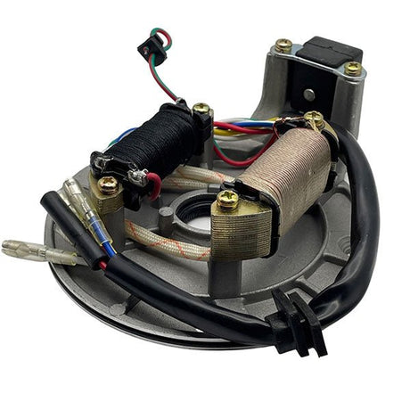 MOGO/OUTSIDE DISTRIBUTING MOGO - PARTS - STATOR - 2COIL - WITH - MOUNT - PLATE - 51 - WIRE - 080200 - Driven Powersports Inc.87428500121808 - 0200